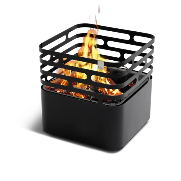 CUBE Feuerkorb schwarz