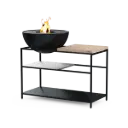 FIRE KITCHEN mit BOWL 70 Plancha-Grillset tief